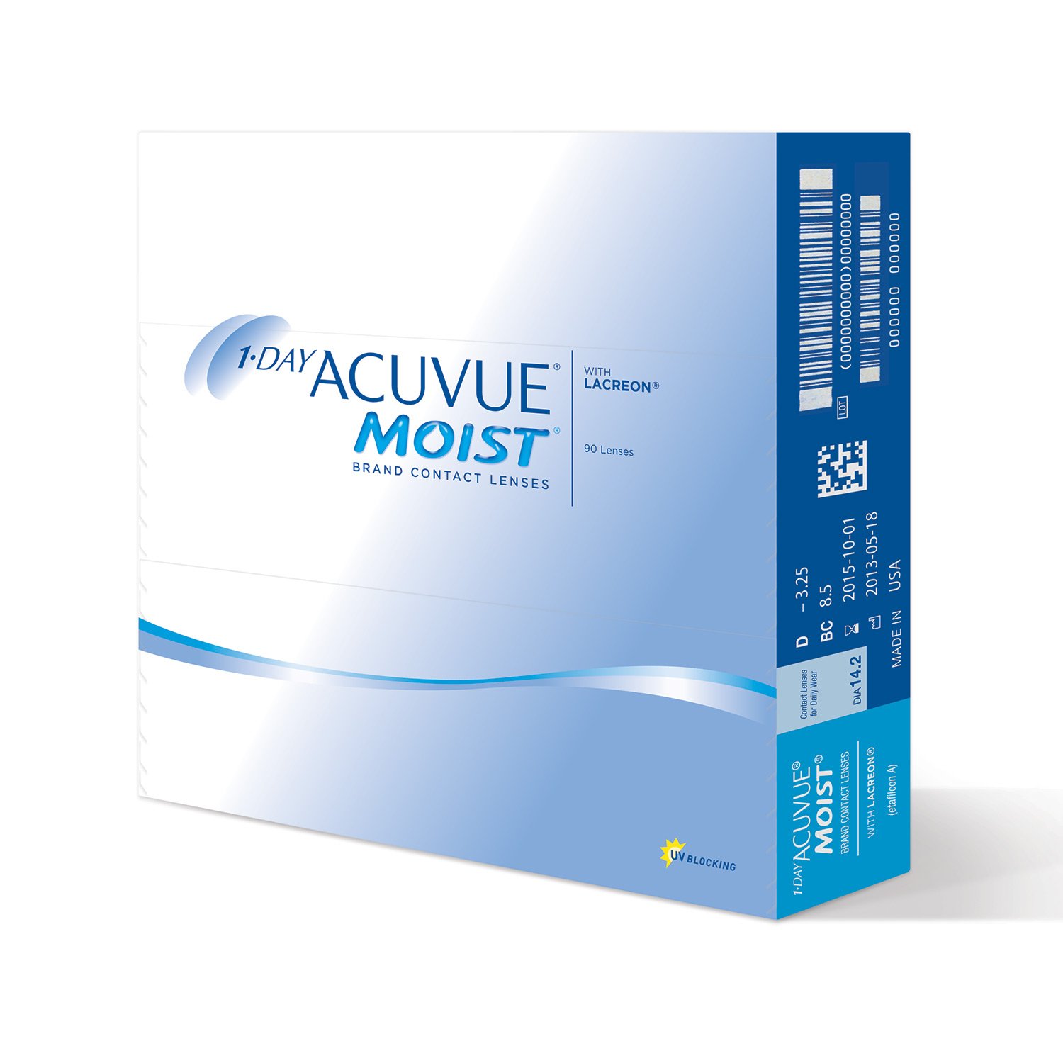 עדשות מגע יומיות אקיוביו מויסט 1-Day Acuvue Moist Pack 90
