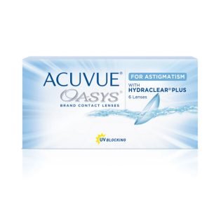 עדשות מגע דו שבועיות טוריות אקיוביו אואזיס Acuvue Oasys for Astigmatism Pack 6