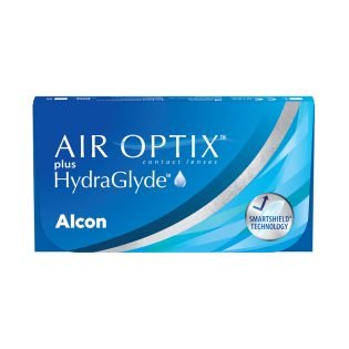 עדשות מגע חודשיות אייר אופטיקס היידרה גלייד AIR OPTIX® plus HydraGlyde® Pack 6