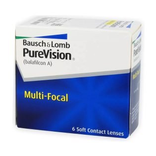 עדשות מגע חודשיות מולטיפוקל פיור וויז’ן PureVision Multifocal Pack 6